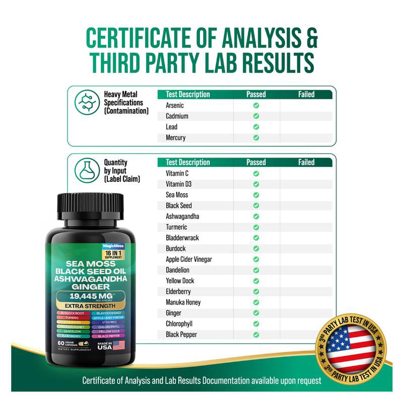 【Free Shipping】Dynamic Vitality Bundle - Sea MossMultivitamin & Power Combo - with Highly Potent Herbal ingredients